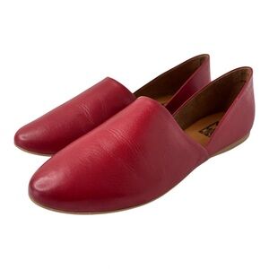 Miz Mooz Red Leather Slip-On Flats